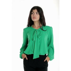 888144255-Bluza Dama - cu Maneca lunga Ampla cu Funda - Verde imagine