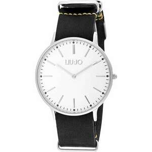 Ceas barbati - LIUJO - Model TLJ965 - Piele naturala/Otel - 41mm - Negru/Argintiu imagine