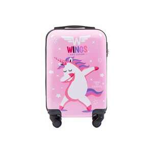 Troler Cabina - Policarbonat - 4 Roti - WKIDS - 55 cm - Imprimeu Unicorn imagine