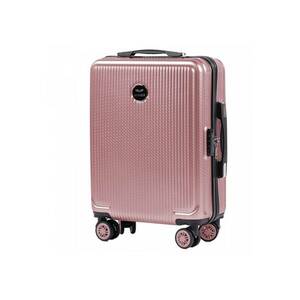 Troler Cabina - PC 565 - 55 cm - 4 Roti Duble - Cifru TSA - Policarbonat - Rose imagine