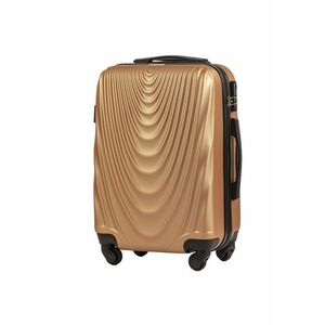 Troler Cabina - FALCON - ABS - 4 Roti - 55 cm - Gold imagine