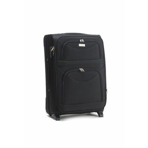 Troler Cabina - Extensibil - W6802 - 2 Roti - 54 cm - Negru imagine