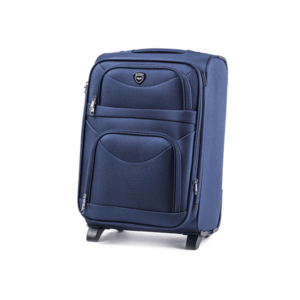 Troler Cabina - Extensibil - W6802 - 2 Roti - 54 cm - Bleumarin imagine