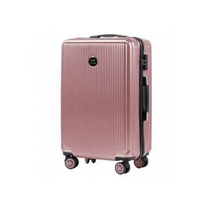 Troler Mediu - PC 565 - 66 cm - 4 Roti Duble - Cifru TSA - Policarbonat - Rose imagine