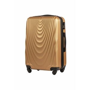 Troler Mediu - FALCON - ABS - 4 Roti - 66 cm - Gold imagine