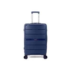 Troler Mediu BZ 5712 - Polipropilena - 4 Roti Duble - 67 cm - Bleumarin imagine