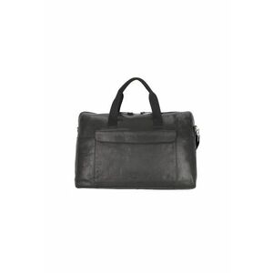 Geanta de voiaj unisex din piele naturala - KD1093-03 - 49 x 25 x 31 cm - neagra imagine