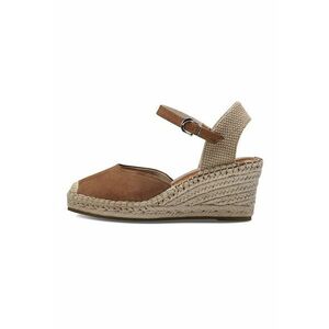 Espadrile wedge de piele intoarsa imagine