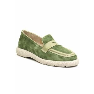 Pantofi dama D12 221 verde nubuk - imagine