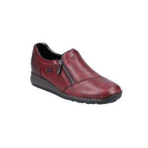 Pantofi casual - dama - TEX ANTISTRESS - 44265-35 bordo - piele naturala imagine