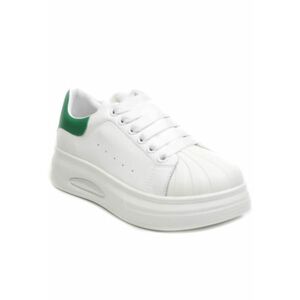 Sneakers dama T2653 WHITE/GREEN imagine