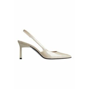 Pantofi stiletto slingback cu aspect lacuit imagine