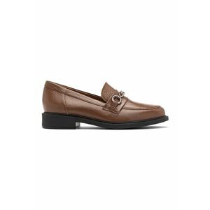 Pantofi loafer de piele cu aplicatie lant imagine