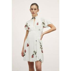 Rochie evazata cu imprimeu floral imagine