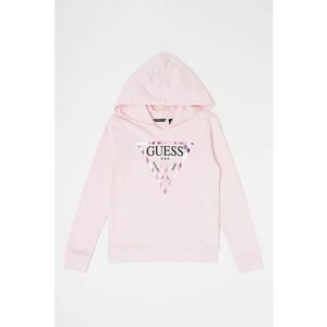 GUESS - Hanorac de bumbac cu imprimeu logo imagine