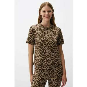 Bluza lejera cu animal print imagine