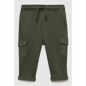 Pantaloni cargo de trening cu snururi - de bumbac imagine