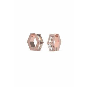 Cercei Huggie Me cu cristale JUBE03133JWRGT-U - Rose gold imagine