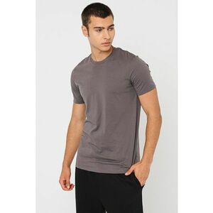 Tricou slim fit cu decolteu la baza gatului imagine