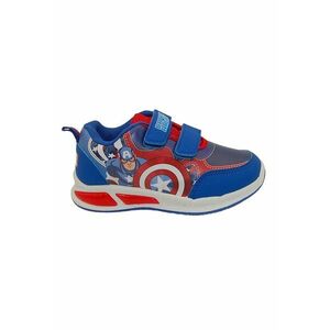 Pantofi sport cu imprimeu Captain America si velcro imagine