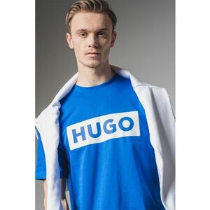 Tricou cu decolteu la baza gatului si imprimeu logo Nico imagine