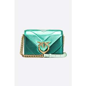 Geanta mica crossbody de piele cu aspect matlasat Love Click imagine