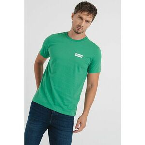 Tricou de bumbac cu decolteu la baza gatului imagine