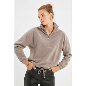 Bluza de trening din fleece cu fermoar scurt imagine