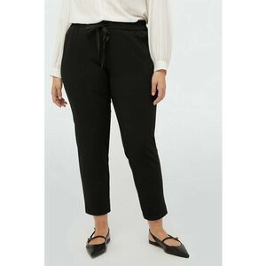 Pantaloni crop cu snur in talie imagine