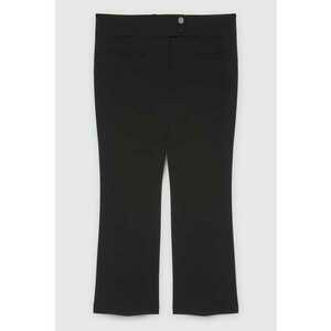 Pantaloni crop cu model uni imagine