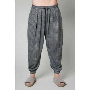 Pantaloni harem de bumbac cu model imagine