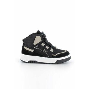 Pantofi sport mid-high cu garnituri de piele intoarsa imagine