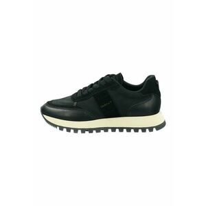 Pantofi sport low-cut cu garnituri din piele imagine