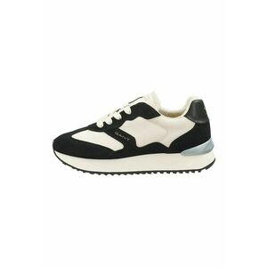 Pantofi sport low-cut cu garnituri din piele intoarsa imagine