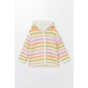 Cardigan colorblock cu gluga imagine