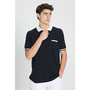 Tricou polo cu detalii contrastante imagine