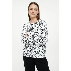 Bluza de trening cu imprimeu abstract imagine