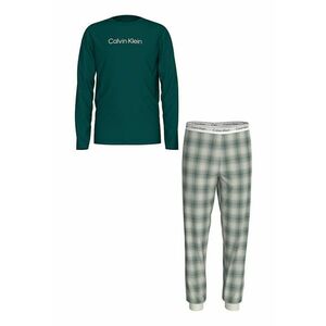 Pijama din amestec de bumbac organic cu pantaloni lungi imagine