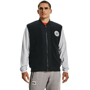 Jacheta bomber din material fleece pentru fitness Rival Alma Mater imagine