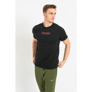 Tricou cu imprimeu logo si tehnologie Dri Fit pentru fitness imagine