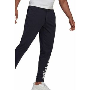 Pantaloni sport cu croiala conica si imprimeu logo Essentials imagine