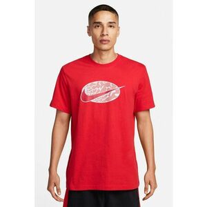 Tricou cu decolteu la baza gatului si imprimeu logo Swoosh imagine