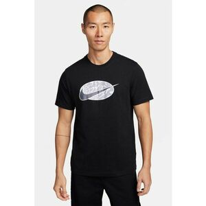 Tricou cu decolteu la baza gatului si imprimeu logo Swoosh imagine