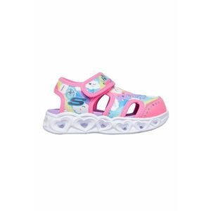 Sandale cu velcro si model colorblock Hearts Lights imagine