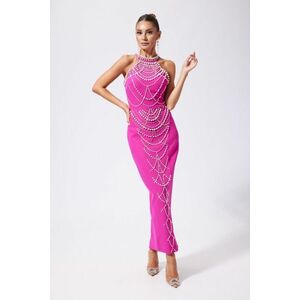 Rochie de ocazie premium Evea Fucsia imagine