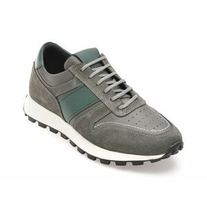 Pantofi casual OTTER gri, 2224, din piele naturala imagine