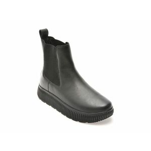 Ghete casual GEOX negre, D46XFB, din piele naturala imagine