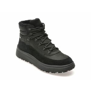 Ghete casual GEOX negre, U46FZD, din piele ecologica imagine