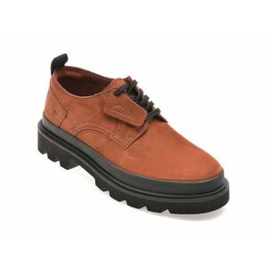 Pantofi casual CLARKS visinii, BADELAC, din nabuc imagine