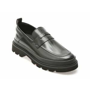 Mocasini casual CLARKS negri, BADEEAS, din piele naturala imagine